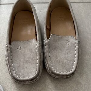 Gray Suede Loafers